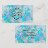 uw logo optische textuurachtergrond visitekaartje (Voorkant / Achterkant)