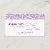 Uw Logo Paarse laptop met wieltjes Visitekaartje (Achterkant)