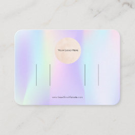 Uw Logo Pastel Dubbele Bow Hair Clip Display Visitekaartje