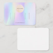 Uw Logo Pastel Dubbele Bow Hair Clip Display Visitekaartje (Voorkant / Achterkant)