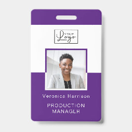 Uw Logo Personeelsfoto ID-badge Badge