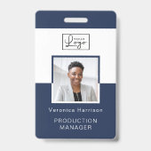 Uw Logo Personeelsfoto ID-badge  Badge (Voorzijde)