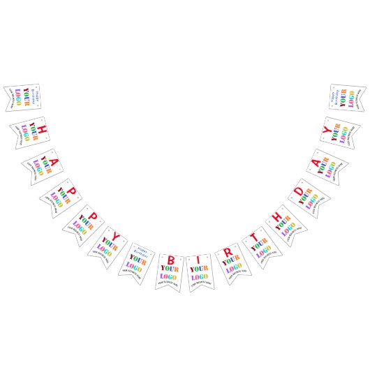 Uw Logo persoonlijke feestdag Vlaggetjes (Alle)