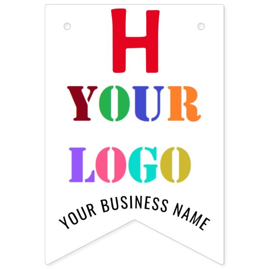 Uw Logo persoonlijke feestdag Vlaggetjes (Tweede vlag)