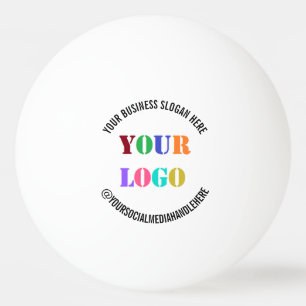 Uw Logo Ping Pong Ball voorbeeld met aangepaste te