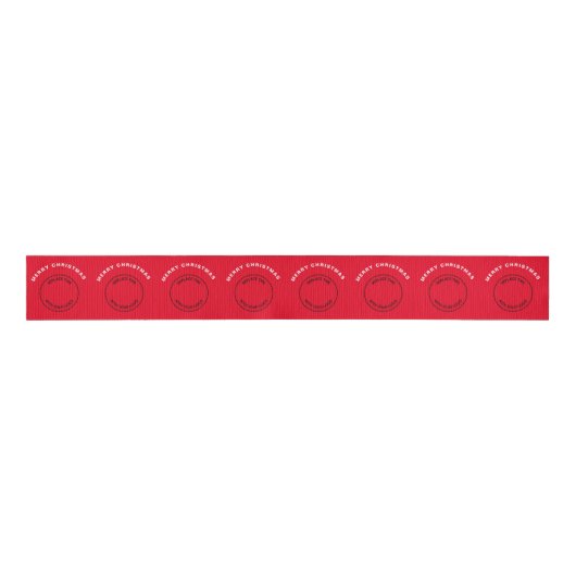 Uw Logo pretkerkerkerkerkerkerkerkerkerst Grosgrain Lint (Voorkant)