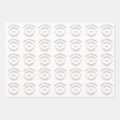 Uw Logo Prettige feestdagen Kerstmis Inpakpapier Vel (Voorkant)