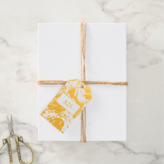 Uw Logo Prijs Label Goud Uw Info Bedrijf (Met Koord)