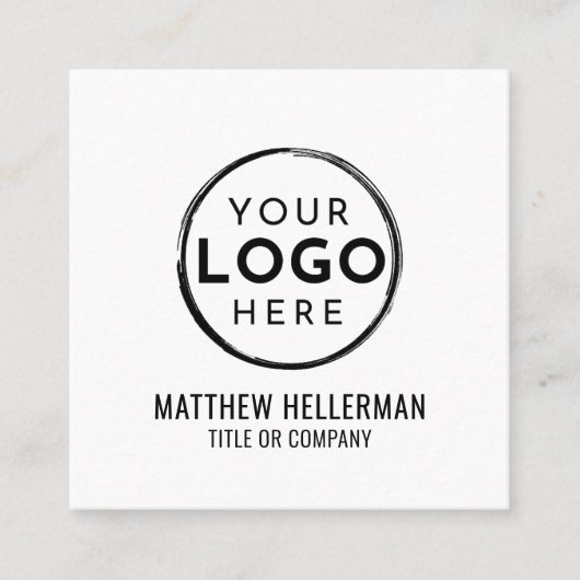 Uw Logo Professional-minimalist Vierkante Visitekaartje (Voorkant)