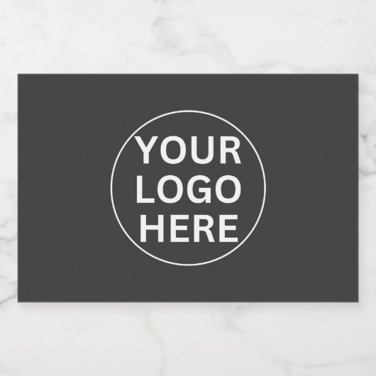 Uw Logo Professional Promotionele Zakelijk Grijs Voedselcontainer Etiket (Enkel label)