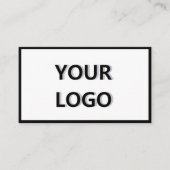 Uw Logo Professional Visitekaartje - Zwart wit (Voorkant)