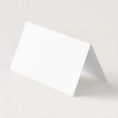 Uw Logo Professionele Wit Gevouwen Visitekaartje (Achterkant)