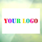 Uw logo promotionele bedrijfs raam sticker (Vel 3)