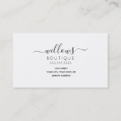 Uw Logo Punch Kaart Visitekaartje (Achterkant)