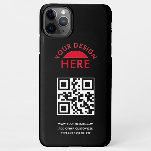 Uw Logo- & QR-code Business Promotiona iPhone Cas iPhone Hoesje (Achterkant)