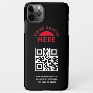 Uw Logo- & QR-code Business Promotiona iPhone Cas iPhone 11Pro Max Hoesje