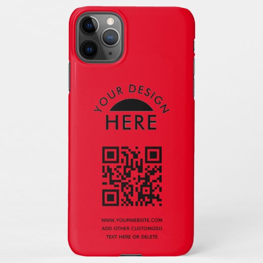 Uw Logo- & QR-code Business Promotiona iPhone Cas iPhone Hoesje (Achterkant)