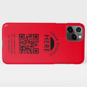 Uw Logo- & QR-code Business Promotiona iPhone Cas iPhone Hoesje (Achterkant horizontaal)