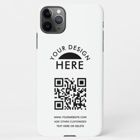 Uw Logo- & QR-code Business Promotiona iPhone Cas iPhone Hoesje (Achterkant)