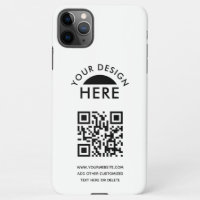 Uw Logo- & QR-code Business Promotiona iPhone Cas