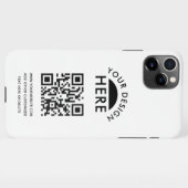 Uw Logo- & QR-code Business Promotiona iPhone Cas iPhone Hoesje (Achterkant horizontaal)