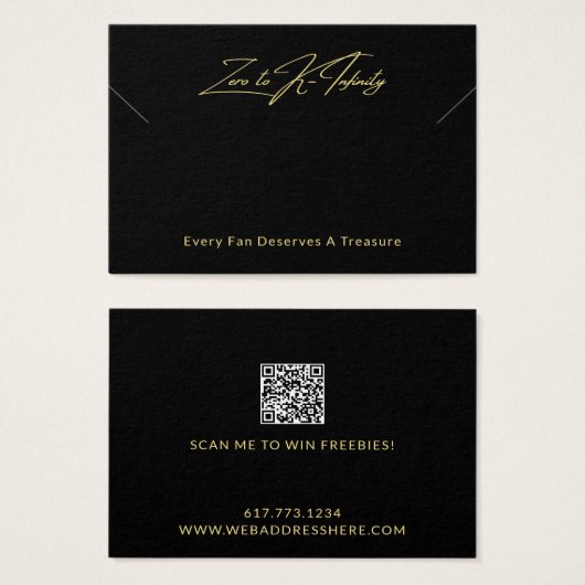 Uw Logo QR Code Ketting Armband Display Kaart (Voorkant /achterkant)