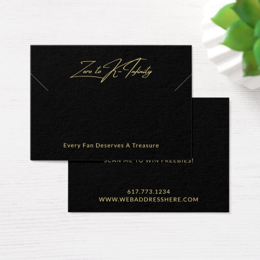 Uw Logo QR Code Ketting Armband Display Kaart (Bureau)