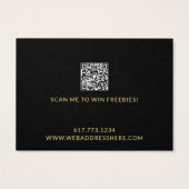 Uw Logo QR Code Ketting Armband Displaykaart Visitekaartje (Achterkant)