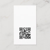 Uw Logo QR-code Modern Minimalistisch Professionee Visitekaartje (Achterkant)