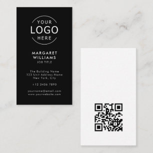 Uw Logo QR-code Modern Minimalistisch Professionee Visitekaartje