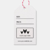 Uw Logo QR Code Prijs Cadeau Labels Cadeaulabel (Voorkant)