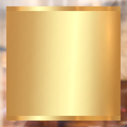 Uw Logo QR-codetekst Gouden lege achtergrond Raamsticker (Vel 2)