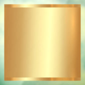 Uw Logo QR-codetekst Gouden lege achtergrond Raamsticker (Vel 3)