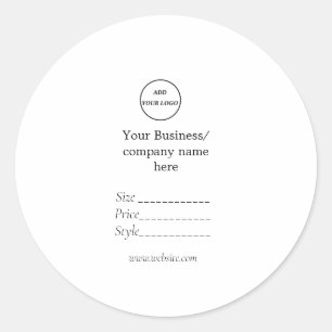 Uw logo QR website sociale prijs labels