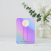 Uw Logo Rainbow Bow Hair Clip Display Verticaal Visitekaartje (Staand voorkant)