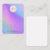 Uw Logo Rainbow Double Bow Hair Clip Display Visitekaartje (Voorkant / Achterkant)