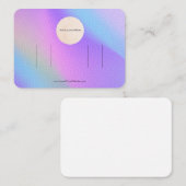 Uw Logo Rainbow Double Bow Hair Clip Display Visitekaartje (Voorkant / Achterkant)