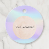 Uw Logo Rainbow Holographic Prijs Labels (Voorkant)