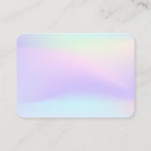 Uw Logo regenboog oorbel display Kaart groot Visitekaartje (Achterkant)