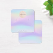 Uw Logo regenboogholografisch lichtVeroorbaar beel Vierkante Visitekaartjes (Bureau)