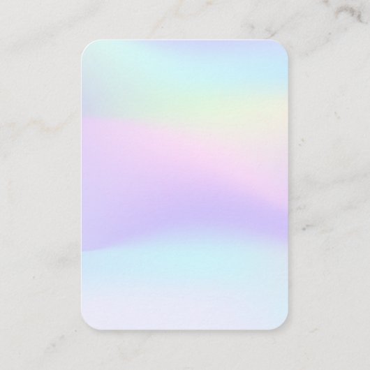 Uw Logo regenboogscherm Kaart groot Visitekaartje (Achterkant)