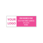 Uw Logo-retouradres Kleur Zelfinktstempel Zelfinktende Stempel (Design)