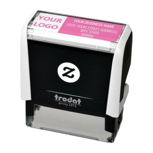 Uw Logo-retouradres Kleur Zelfinktstempel Zelfinktende Stempel (Product)