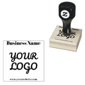 Uw Logo Retromodern Rubberstempel (Gestempeld)