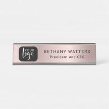 Uw Logo Roos Gold Blush Metallic Modern