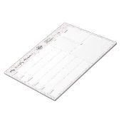 Uw Logo-roze platenfabriek, niet-gedateerd Notitieblok (Schuin)