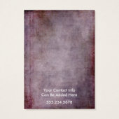 Uw Logo Rustic Raspberry Ketting Holder Kaart (Achterkant)