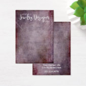 Uw Logo Rustic Raspberry Ketting Holder Kaart (Bureau)