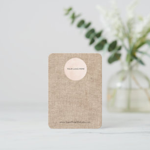 Uw Logo Rustige Burlap Shabby verouderd beeldscher Visitekaartje