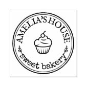 Uw Logo Rustige Ronde Rubberstempel (Afrduk)